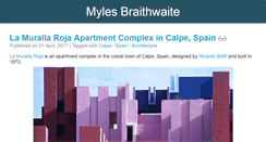 Desktop Screenshot of mylesbraithwaite.com